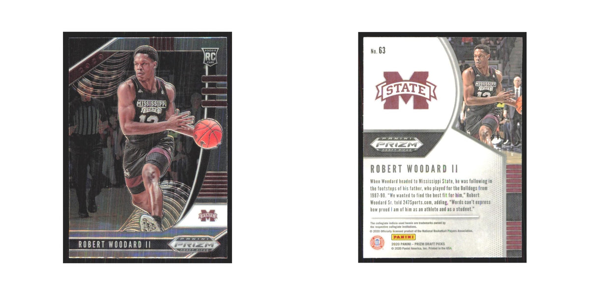 2020 Panini Prizm Draft Robert Woodard II RC Mississippi State Bulldogs #63