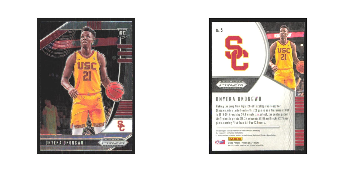2020 Panini Prizm Draft Onyeka Okongwu RC USC Trojans #5