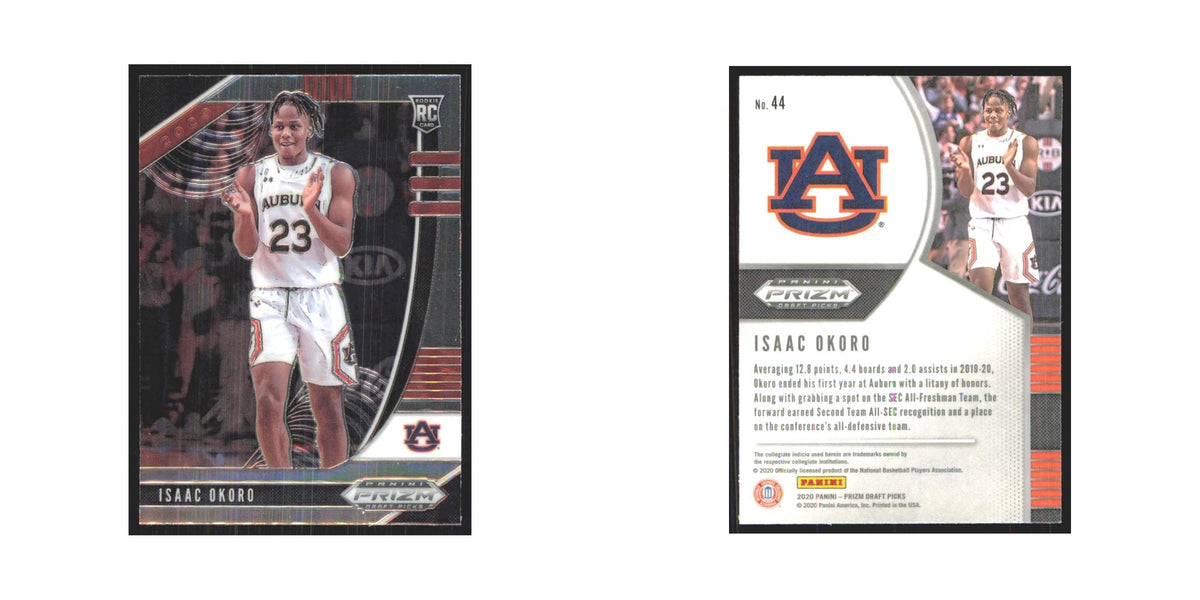 2020 Panini Prizm Draft Isaac Okoro RC Auburn Tigers #44