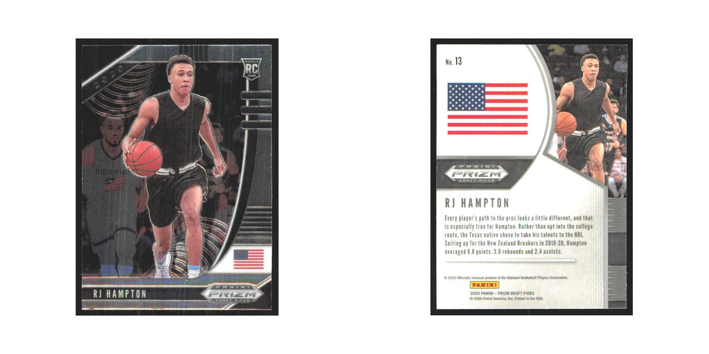 2020 Panini Prizm Draft RJ Hampton RC New Zealand Breakers #13