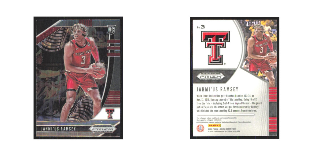 2020 Panini Prizm Draft Jahmi'us Ramsey RC Texas Tech Red Raiders #25