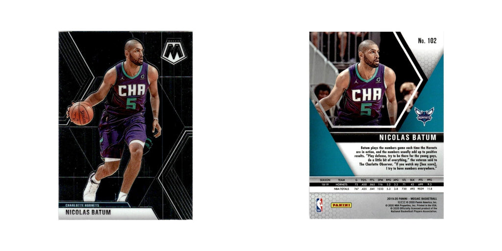 Nicolas Batum 2019 Panini Mosaic #102 Charlotte Hornets Basketball Card NM