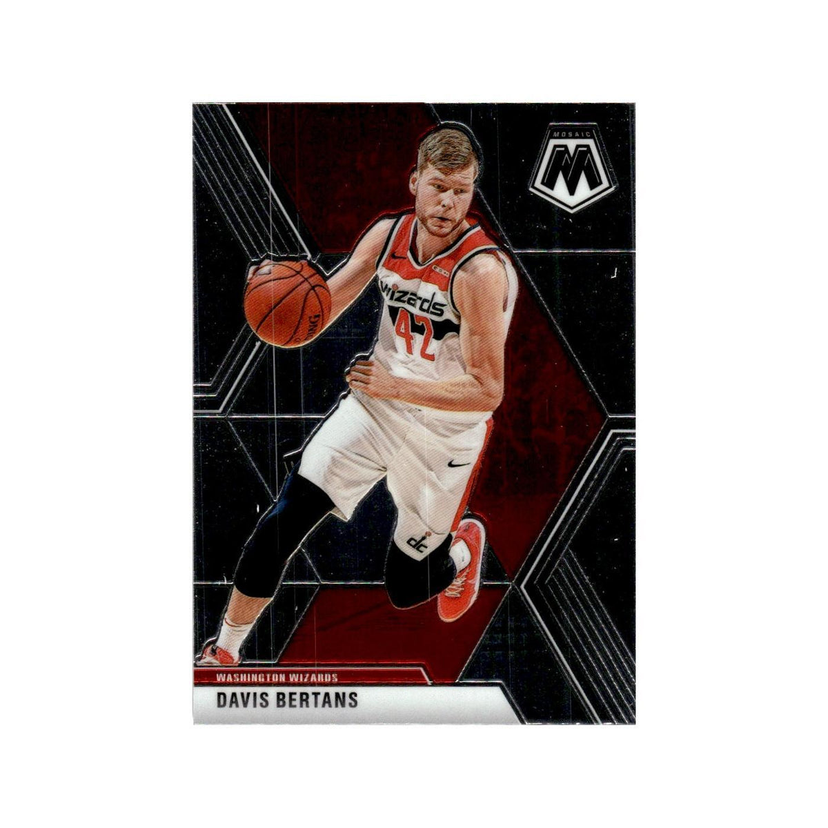 Davis Bertans 2019 Panini Mosaic #172 Washington Wizards Basketball Card NM