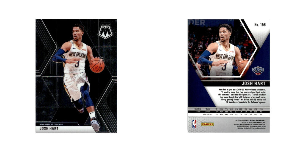 Josh Hart 2019 Panini Mosaic #156 New Orleans Pelicans Basketball Card NM