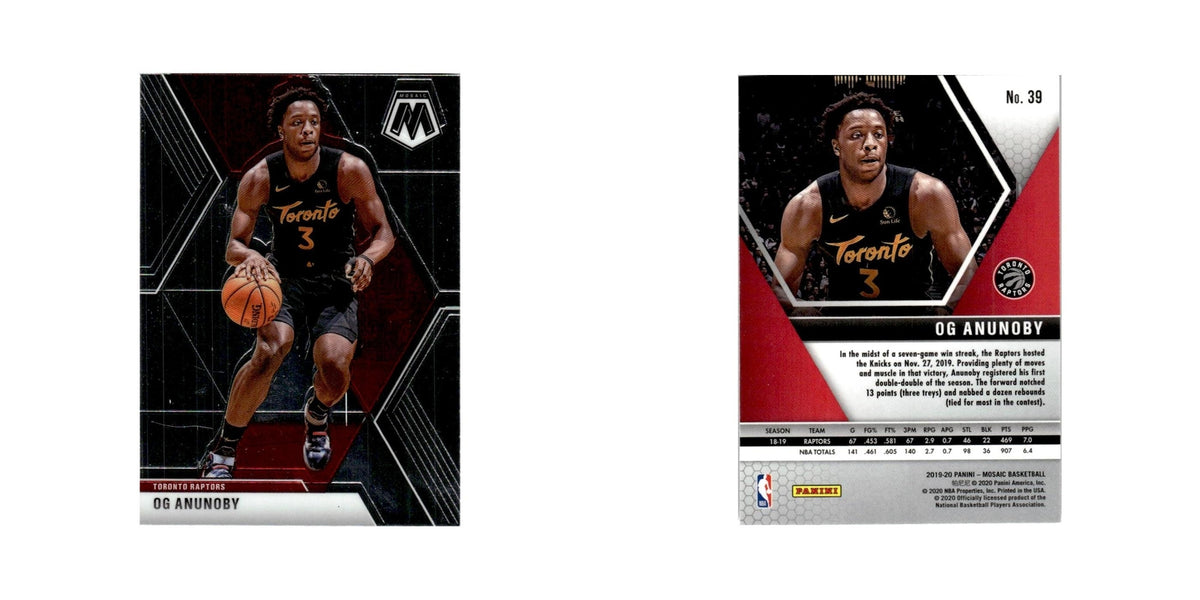 OG Anunoby 2019 Panini Mosaic #39 Toronto Raptors Basketball Card NM