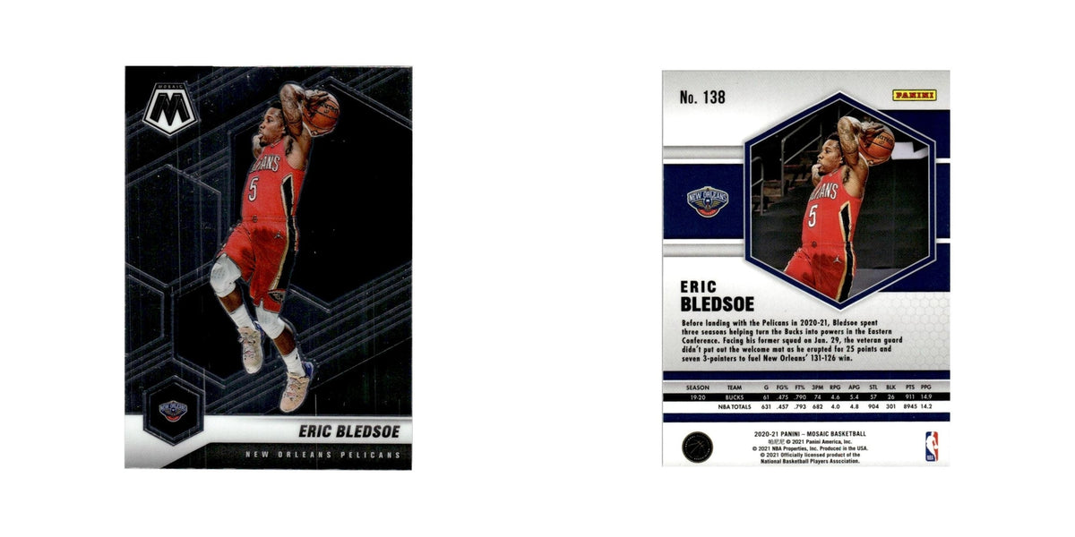Eric Bledsoe 2020 Panini Mosaic #138 New Orleans Pelicans Basketball Card NM