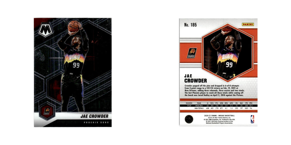 Jae Crowder 2020 Panini Mosaic #185 Phoenix Suns Basketball Card NM