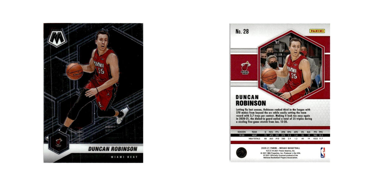 Duncan Robinson 2020 Panini Mosaic #28 Miami Heat Basketball Card NM