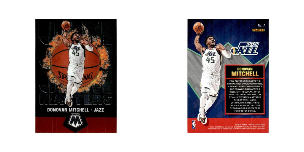 Donovan Mitchell 2019 Panini Mosaic #7 Utah Jazz Basketball Card NM