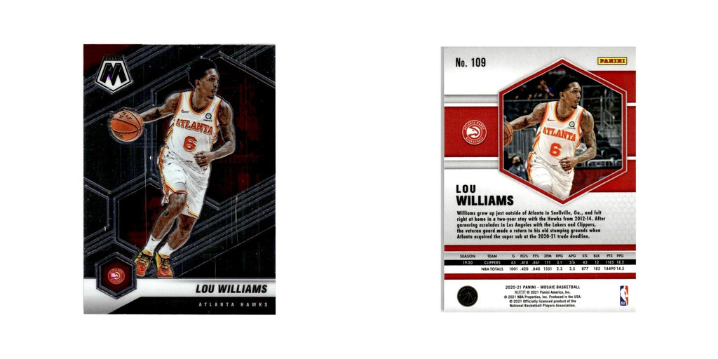 Lou Williams 2020 Panini Mosaic #109 Atlanta Hawks Basketball Card NM