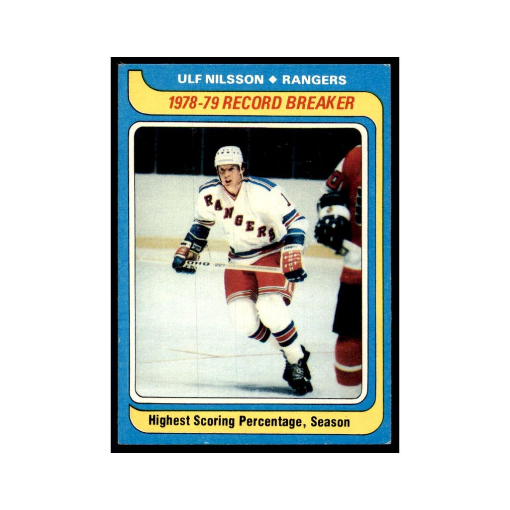 Ulf Nilsson 1979 Topps #163 New York Rangers Hockey Card NM