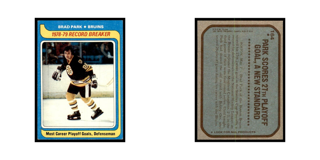 Brad Park 1979 Topps #164 Boston Bruins Hockey Card NM