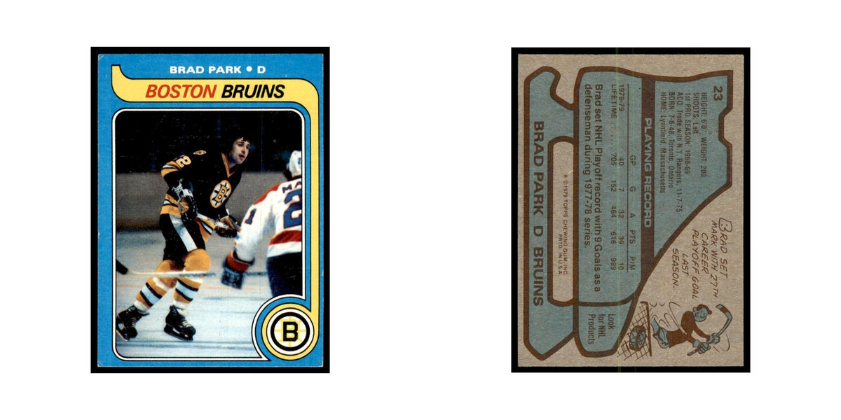 Brad Park 1979 Topps #23 Boston Bruins Hockey Card NM