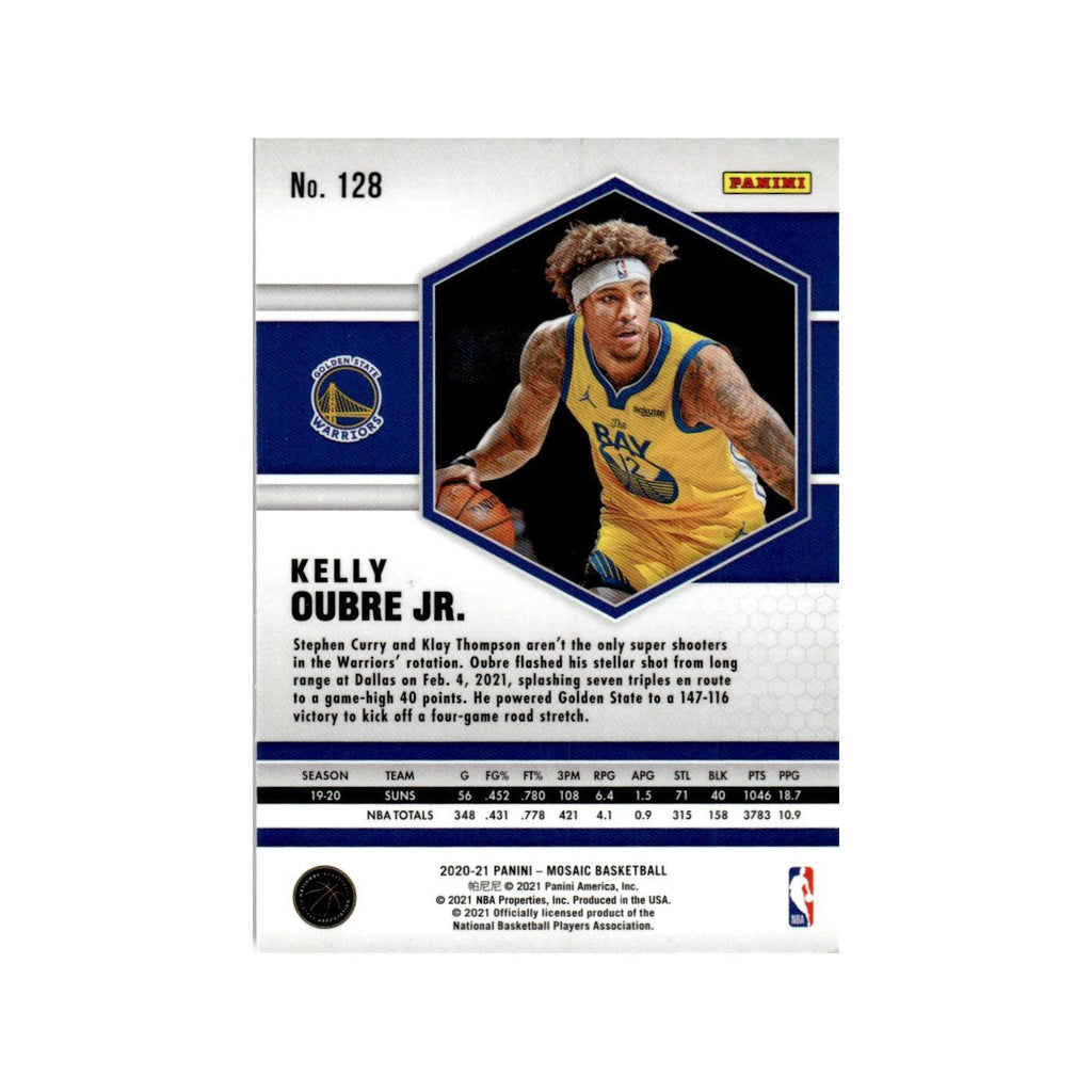 Kelly Oubre Jr. 2020 Panini Mosaic #128 Golden State Warriors Basketball Card NM