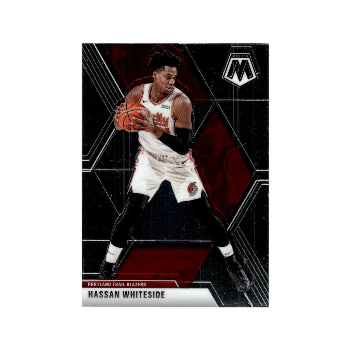 Hassan Whiteside 2019 Panini Mosaic #55 Portland Trail Blazers NM