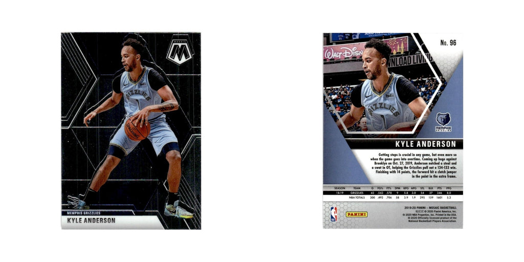 Kyle Anderson 2019 Panini Mosaic #96 Memphis Grizzlies Basketball Card NM