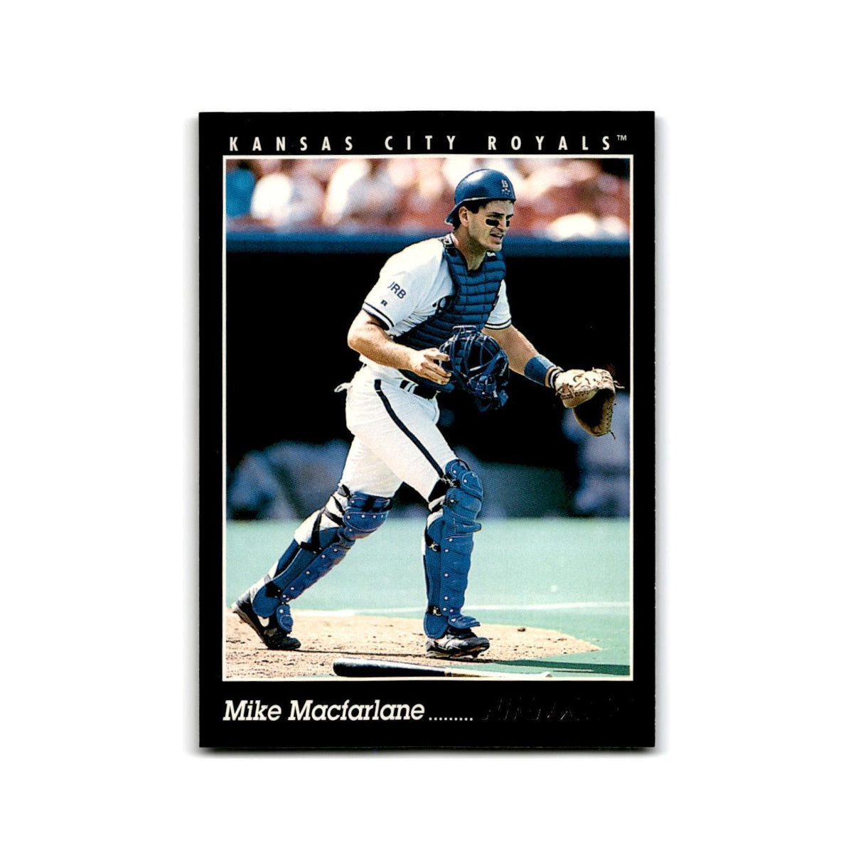 Mike Macfarlane 1993 Pinnacle #332 Kansas City Royals Baseball Card NM
