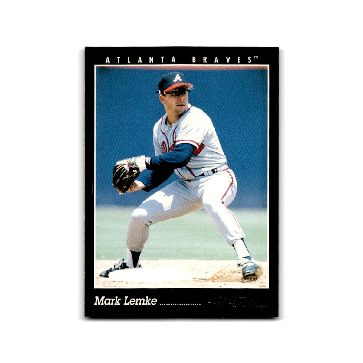 Mark Lemke 1993 Pinnacle #368 Atlanta Braves Baseball Card NM