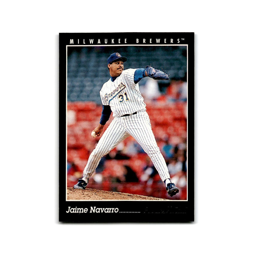 Jaime Navarro 1993 Pinnacle #343 Milwaukee Brewers Baseball Card NM
