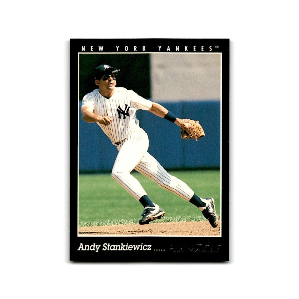 Andy Stankiewicz 1993 Pinnacle #363 New York Yankees Baseball Card NM
