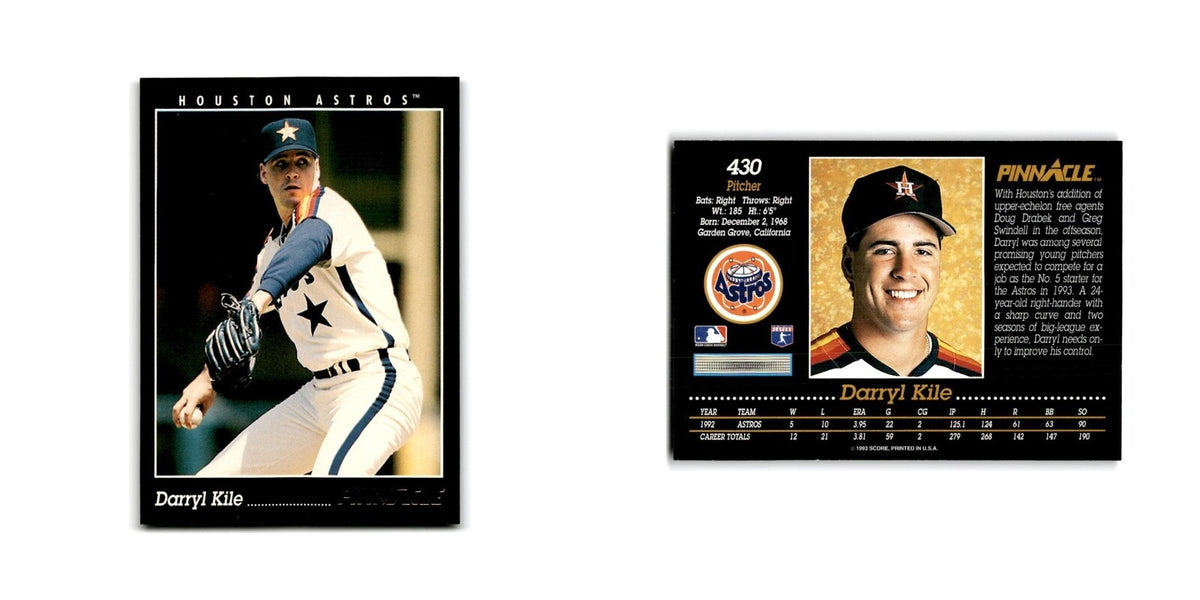 Darryl Kile 1993 Pinnacle #430 Houston Astros Baseball Card NM