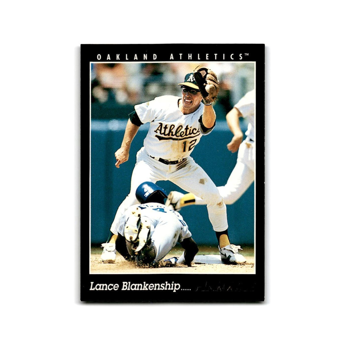 Lance Blankenship 1993 Pinnacle #338 Oakland Athletics Baseball Card NM