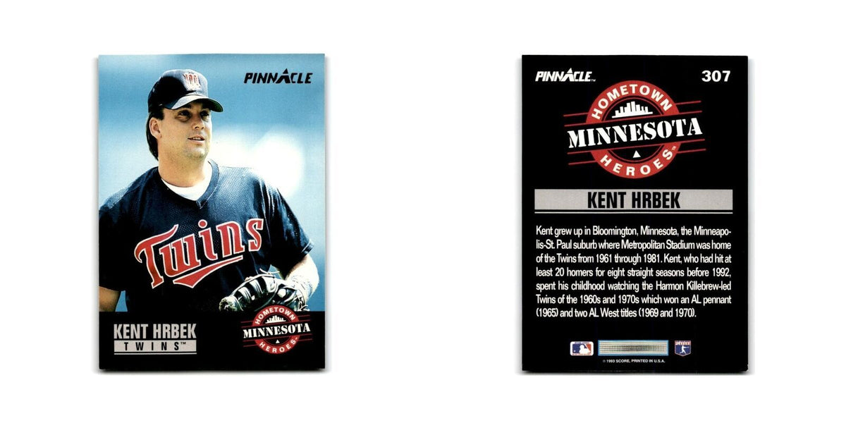 Kent Hrbek 1993 Pinnacle #307 Minnesota Twins Baseball Card NM