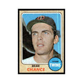 1968 Topps Baseball Card Dean Chance Twins #255