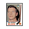 Phil Goyette 1969 Topps #21 St. Louis Blues Hockey Card EX