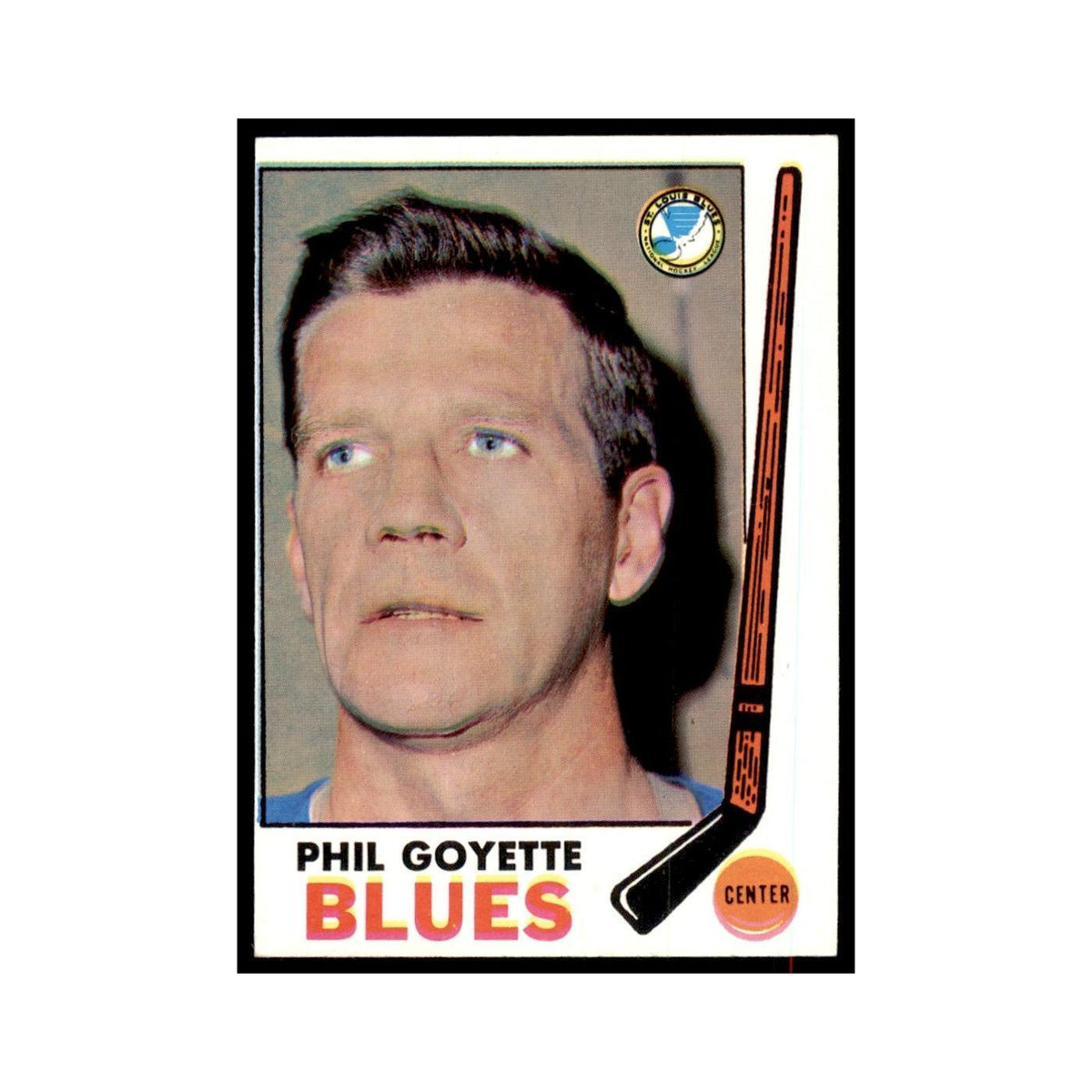Phil Goyette 1969 Topps #21 St. Louis Blues Hockey Card EX