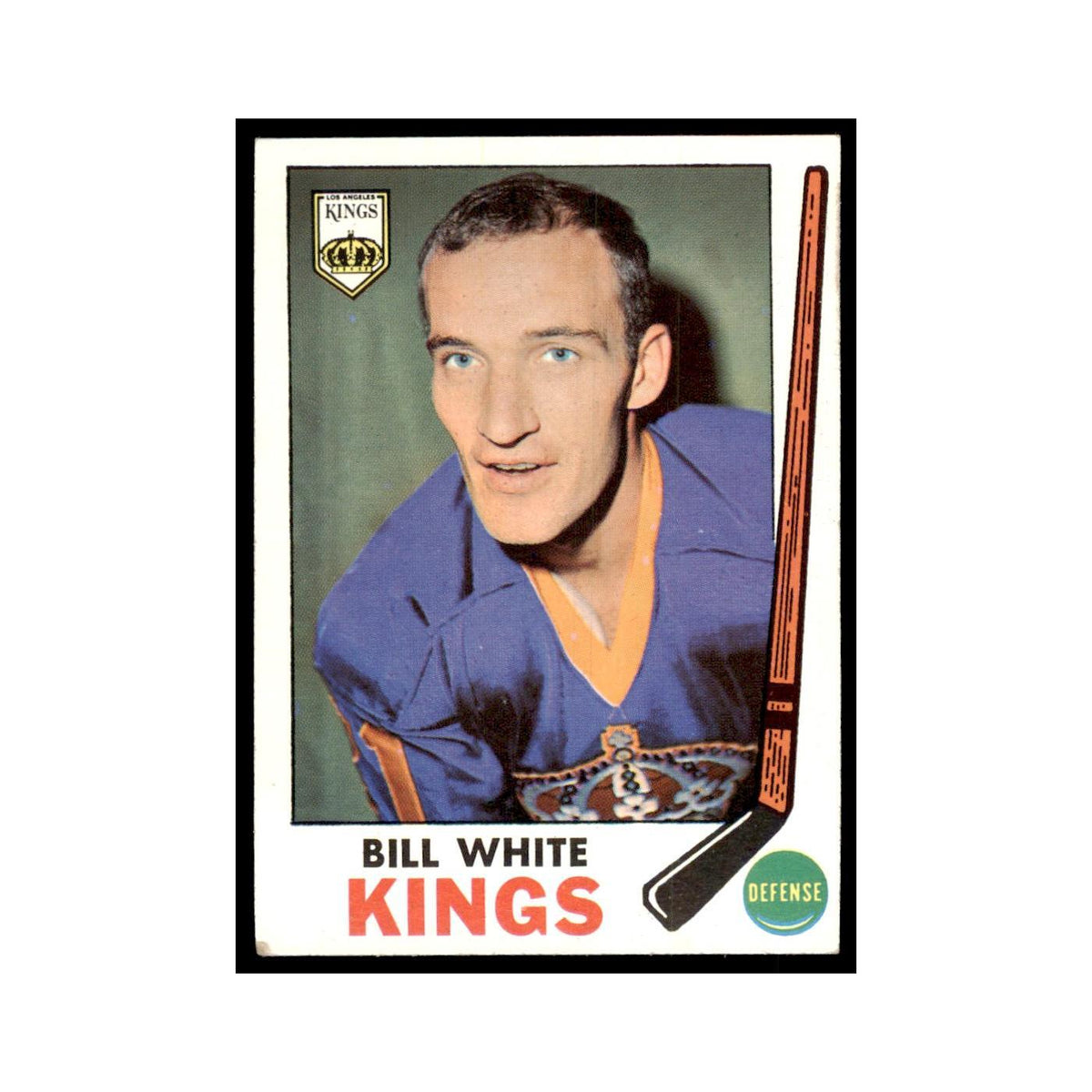 Bill White 1969 Topps #101 Los Angeles Kings Hockey Card EX