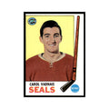 Carol Vadnais 1969 Topps #82 Oakland Seals Hockey Card EX