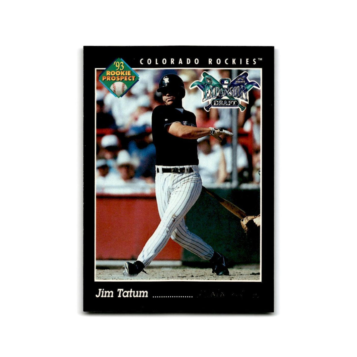 Jim Tatum Rookie 1993 Pinnacle #587 Colorado Rockies Baseball Card NM