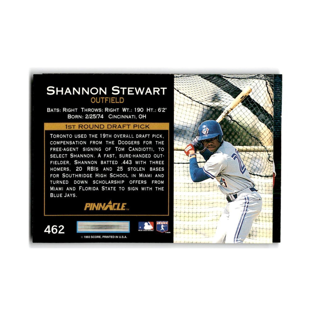 Shannon Stewart Rookie 1993 Pinnacle #462 Toronto Blue Jays Baseball Card NM