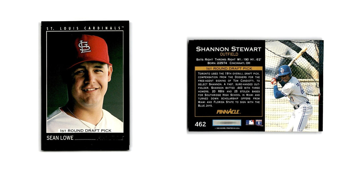 Shannon Stewart Rookie 1993 Pinnacle #462 Toronto Blue Jays Baseball Card NM