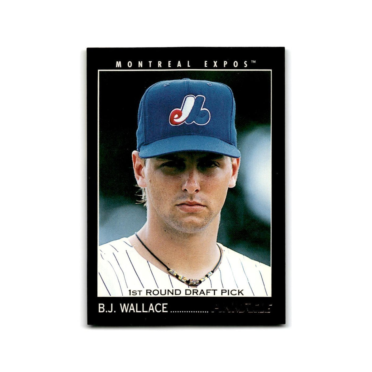 B.J. Wallace Rookie 1993 Pinnacle #456 Montreal Expos Baseball Card NM