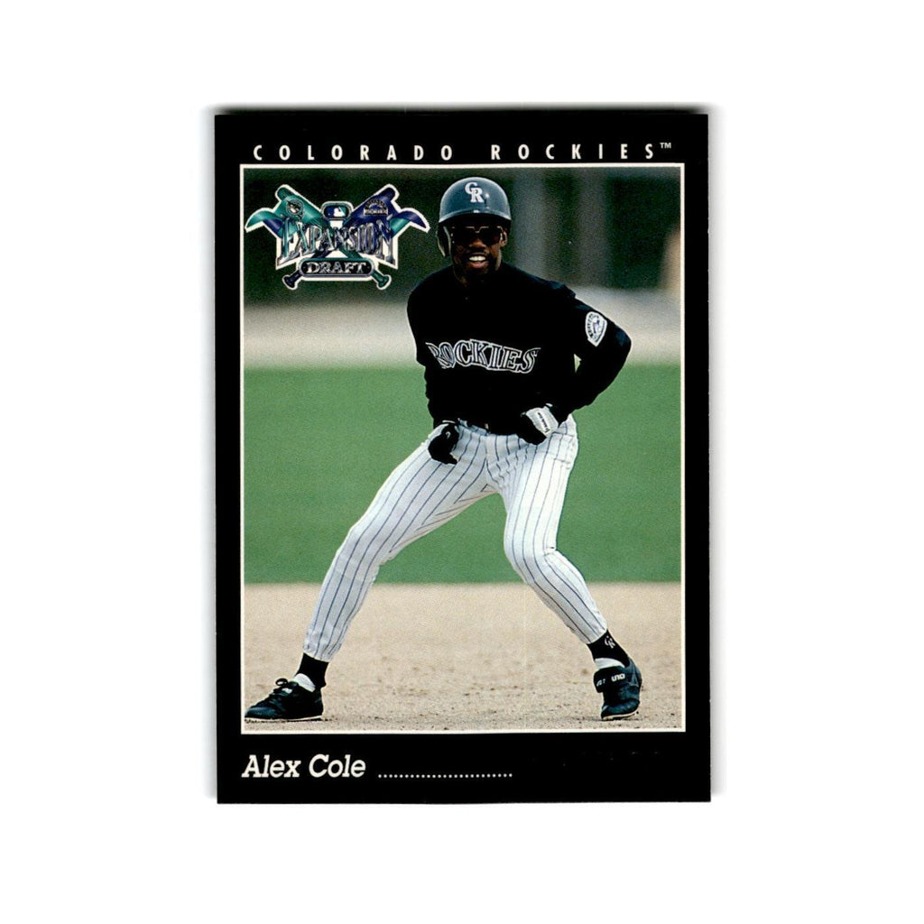 Alex Cole 1993 Pinnacle #556 Colorado Rockies Baseball Card NM