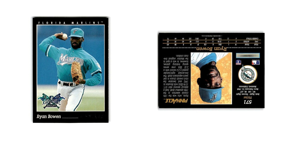 Ryan Bowen 1993 Pinnacle #571 Florida Marlins Baseball Card NM