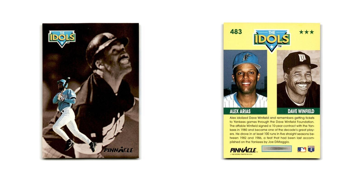 Alex Arias Dave Winfield 1993 Pinnacle #483 Florida Marlins/Minnesota Twins NM