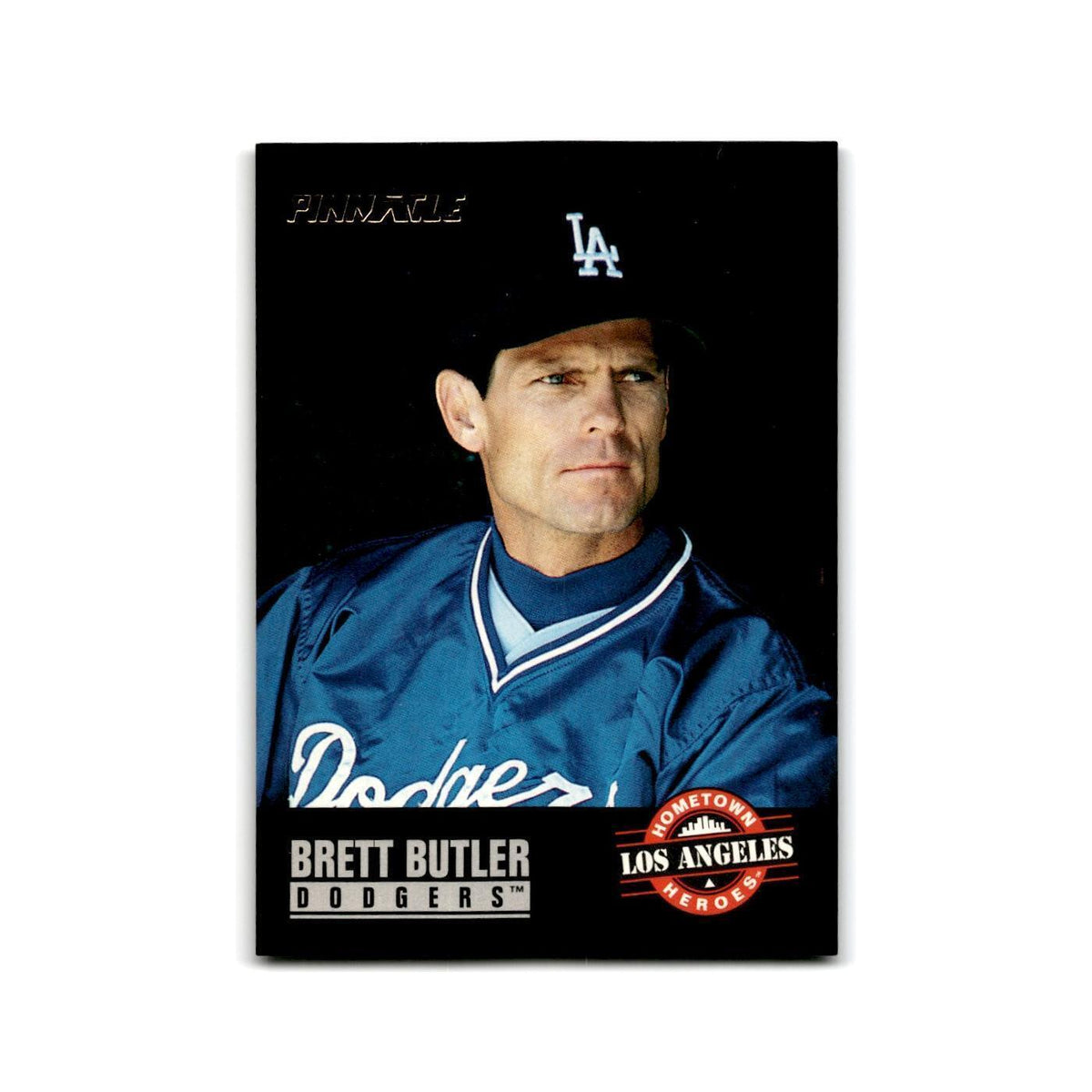 Brett Butler 1993 Pinnacle #487 Los Angeles Dodgers Baseball Card NM