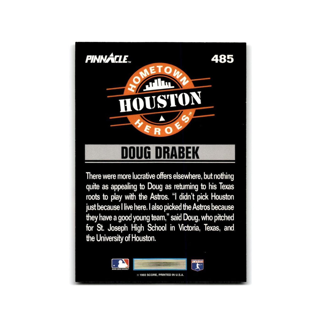 Doug Drabek 1993 Pinnacle #485 Houston Astros Baseball Card NM
