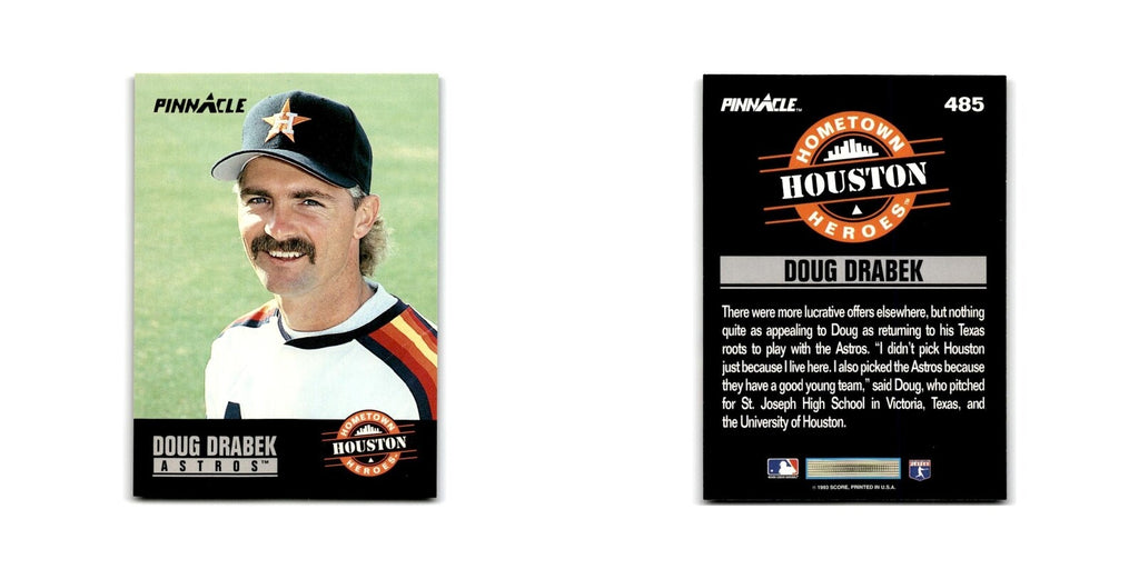 Doug Drabek 1993 Pinnacle #485 Houston Astros Baseball Card NM