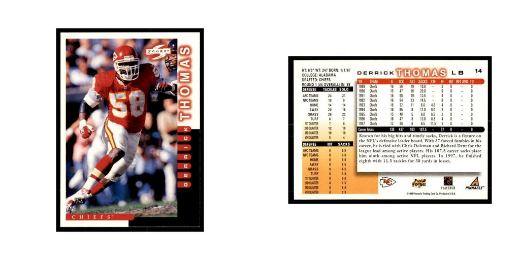 1998 Score Derrick Thomas Football Cards #14