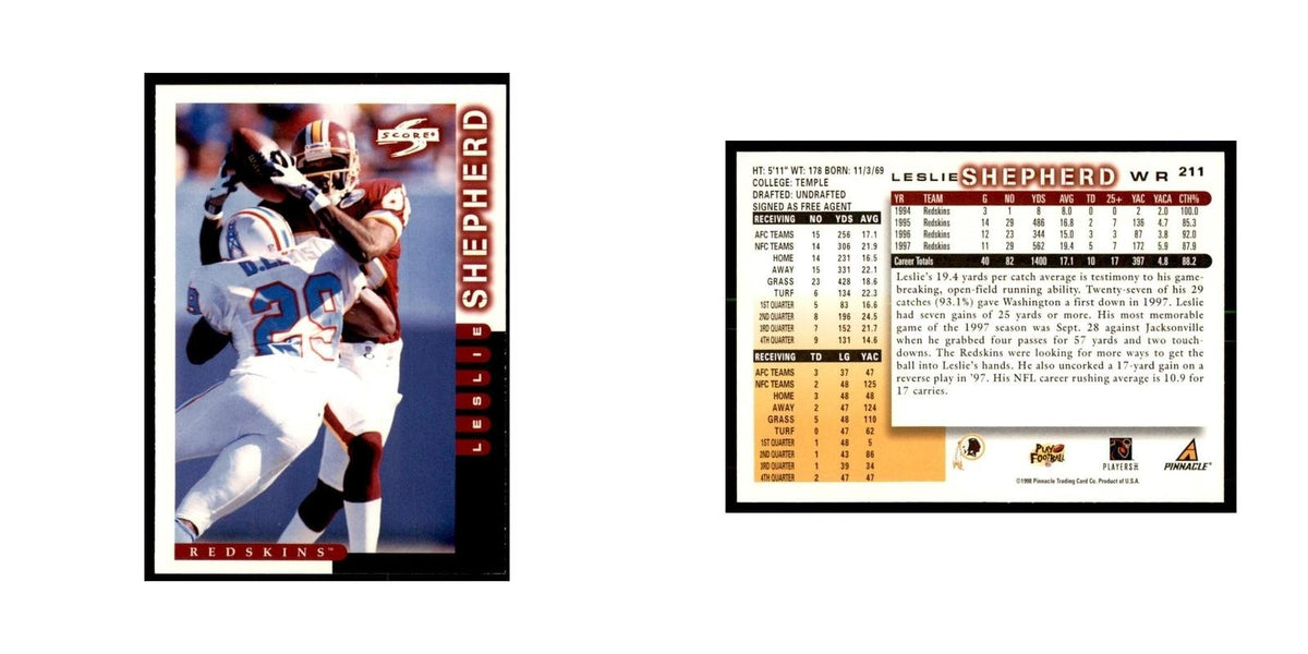 1998 Score Leslie Shepherd Football Cards #211