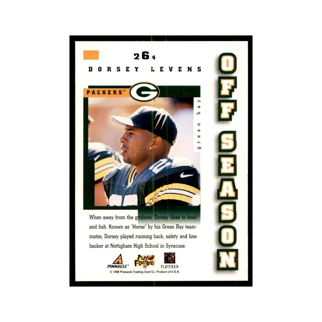 1998 Score Dorsey Levens Football Cards #264
