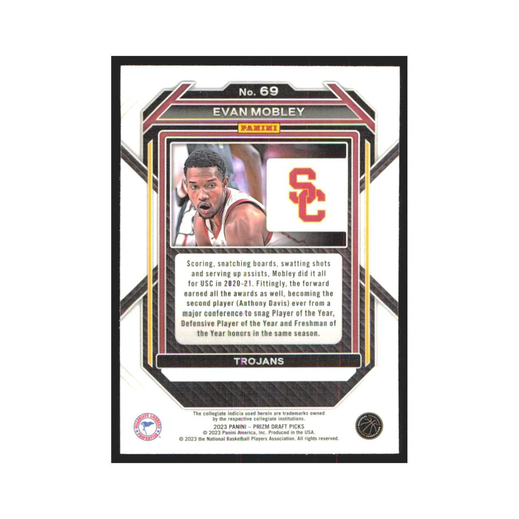 2023 Panini Prizm Draft Evan Mobley USC Trojans #69