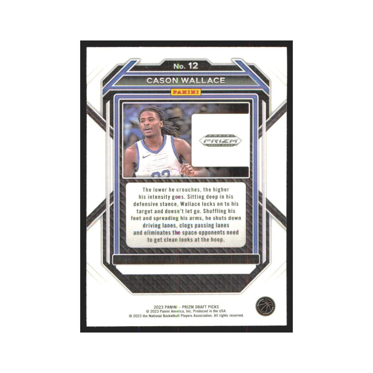 2023 Panini Prizm Draft Cason Wallace RC Kentucky Wildcats #12