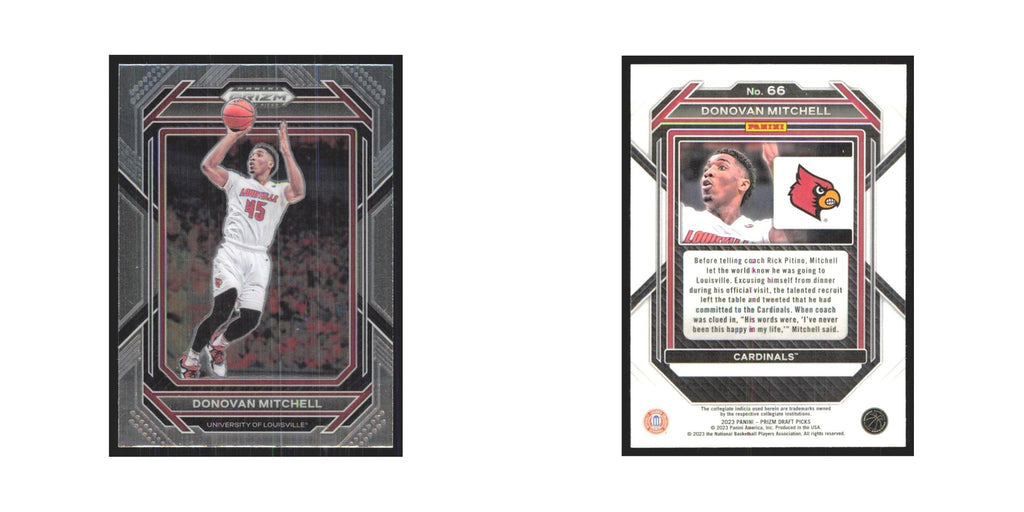 2023 Panini Prizm Draft Donovan Mitchell Louisville Cardinals #66
