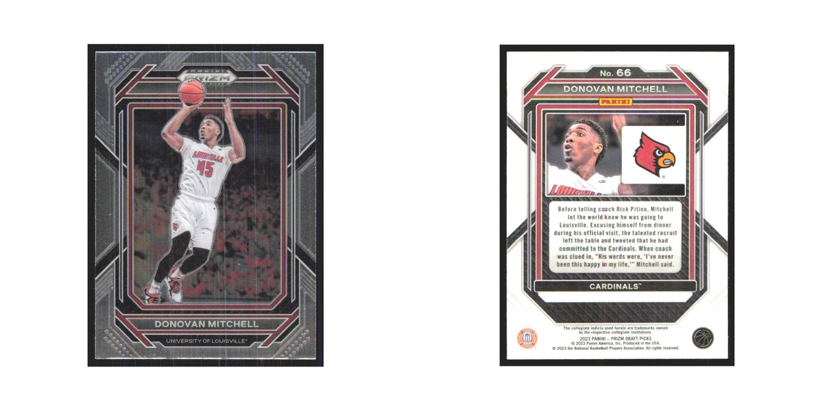 2023 Panini Prizm Draft Donovan Mitchell Louisville Cardinals #66