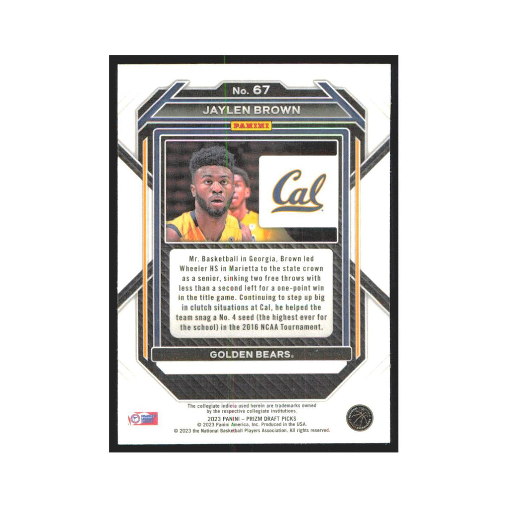 2023 Panini Prizm Draft Jaylen Brown California Golden Bears #67